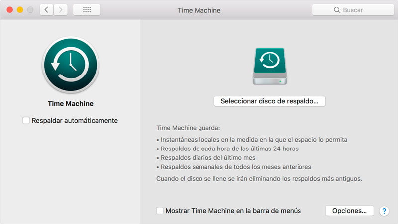 Como restaurar archivos eliminados usando Time Machine de MAC